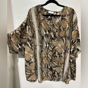 Adrienne Snakeskin Medium Blouse